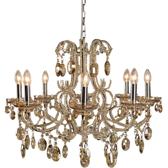 Lámpara Ø 70 cm hierro-vidrio - 5LL-CR68CP Clayre Eef