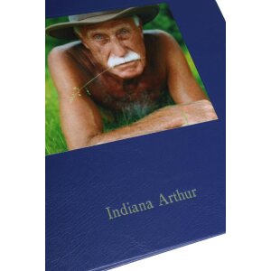 HNFD Álbum de fotos KOLARA azul 30x30 cm con su foto + texto 100 páginas blancas