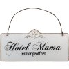 Placa de texto Hotel Mama - 63145 Clayre Eef blanco