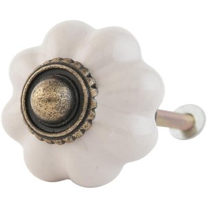Pomo para mueble Ø 3 cm en beige - 63506