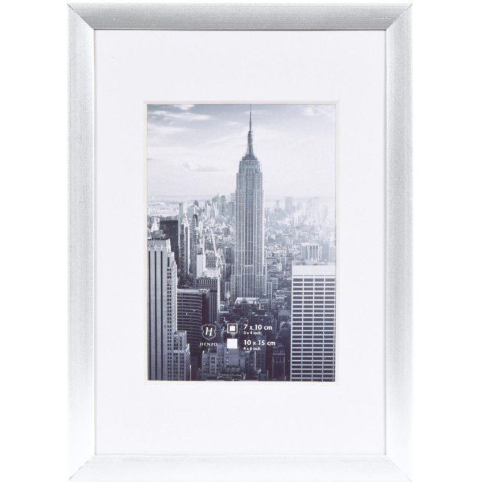 Marco de aluminio Manhattan 10x15 cm plata