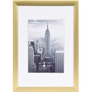 Marco de aluminio Manhattan 10x15 cm dorado
