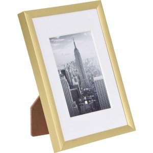 Marco de aluminio Manhattan 10x15 cm dorado