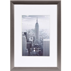Marco aluminio marco Manhattan gris 10x15 cm
