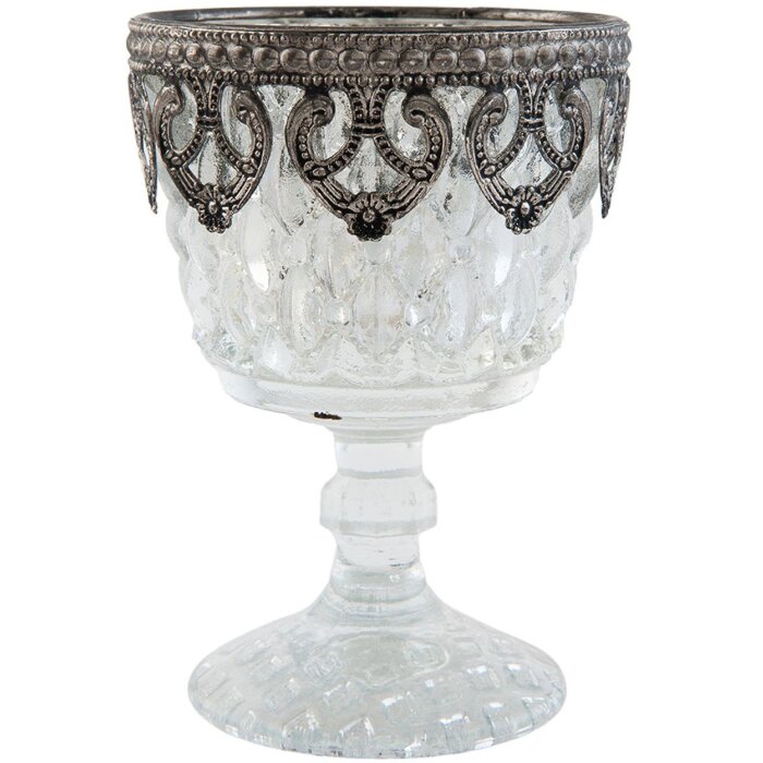 Portacandelitas MEDIO - 8x11 cm plata