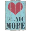 Clayre & Eef 6H1059 Plato texto Love 40x60 cm azul