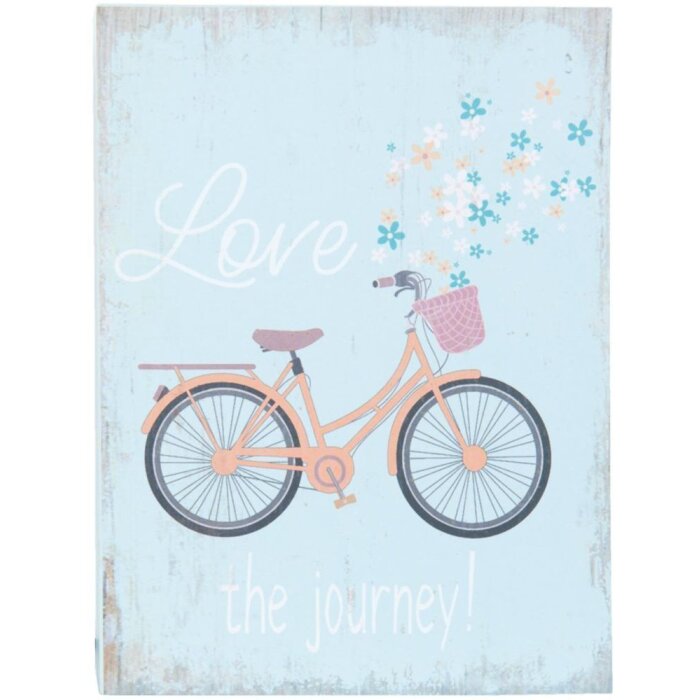Placa de texto Romantic - 6H1250 Clayre Eef azul