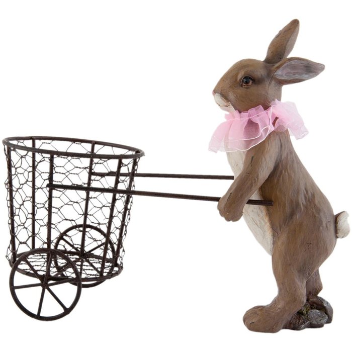 Decoración Conejo de Pascua marrón - 6PR0689