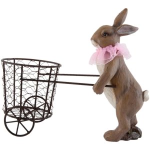 Decoración Conejo de Pascua marrón - 6PR0689