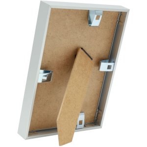 marco cuadrado MAARII 20x20 cm plata mate