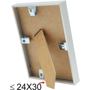 marco cuadrado MAARII 20x20 cm plata mate