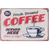 Café placa de texto - 6Y1675 Clayre Eef rojo