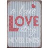 Placa de texto True Love - 6Y1915 Clayre Eef gris