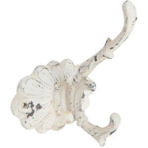 Clayre & Eef Gancho SIMPLY - 10x10x13 cm shabby white