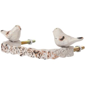 Pomo para muebles 13x8x3 cm en blanco - 6Y2333