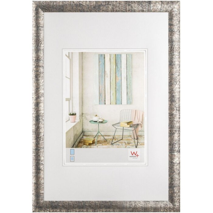 Marco de fotos TRENDSTYLE 13x18 cm - plata-negro