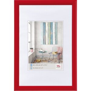Marco de plástico Walther Trendstyle 10x15 cm rojo
