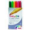Pentel Colour Pen Juego de 12 rotuladores surtidos de 0,6 mm