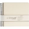 Goldbuch Álbum espiral Cuaderno Linum beige 22x20 cm 40 páginas color crema