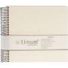 Goldbuch Álbum espiral Cuaderno Linum beige 22x20 cm 40 páginas color crema