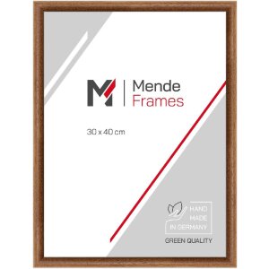 Marco de madera H004 roble cristal de museo 30x45 cm