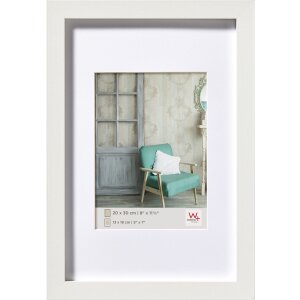 Marco de madera Walther Estocolmo blanco 10x15 cm con...