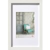 Marco de madera Walther Estocolmo blanco 10x15 cm con passepartout 7x10 cm