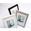 Marco de madera Walther Estocolmo blanco 10x15 cm con passepartout 7x10 cm
