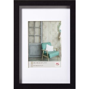 Marco de madera Walther Estocolmo negro 30x45 cm con...