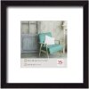Marco de madera Walther Estocolmo negro 30x30 cm con Passepartout 18x18 cm