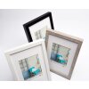 Marco de madera Walther Stockholm gris 30x30 cm con Passepartout 18x18 cm