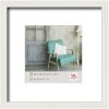 Marco de madera Walther Estocolmo blanco 30x30 cm con Passepartout 18x18 cm