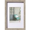 Marco de madera Walther Stockholm gris 40x60 cm con Passepartout 30x45 cm