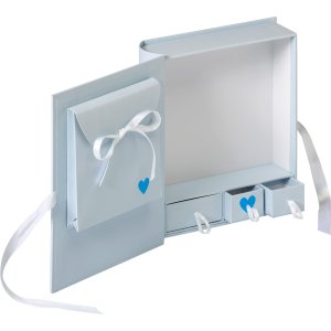 Walther Baby Box Baby Animal azul 27x24,5x7 cm