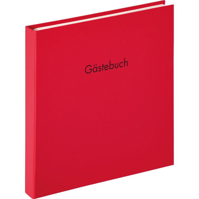 Walther Libro de visitas espiral Fun rojo 26x25 cm 50 páginas blancas