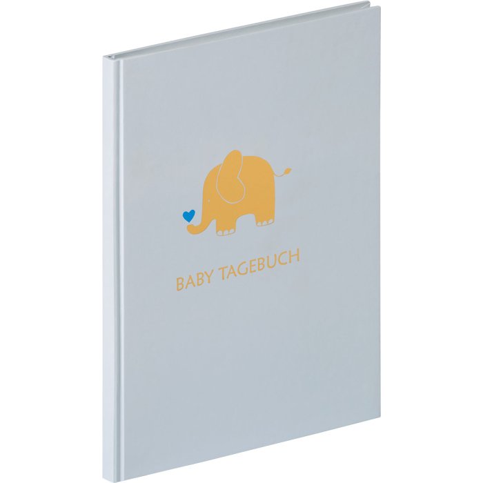 Agenda Walther Baby Animal azul 20x28 cm 46 páginas ilustradas