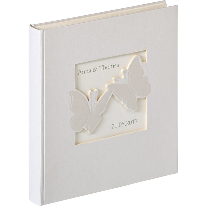 Walther Álbum de boda Farfalla 28x30,5 cm 50 páginas blancas