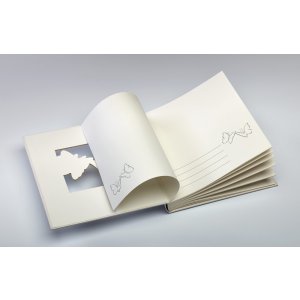 Walther Álbum de boda Farfalla 28x30,5 cm 50 páginas blancas
