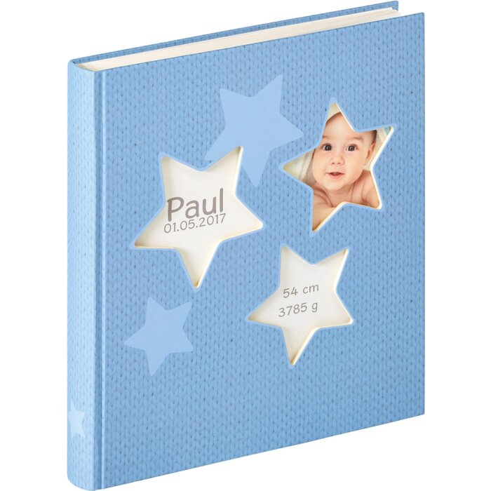 Walther Baby Album Estrella azul 28x30,5 cm 50 páginas blancas