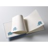 Álbum Walther Baby Animal azul 28x25 cm 50 páginas blancas