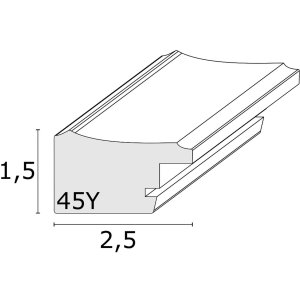 Marco de madera S45YF 15x20 cm blanco