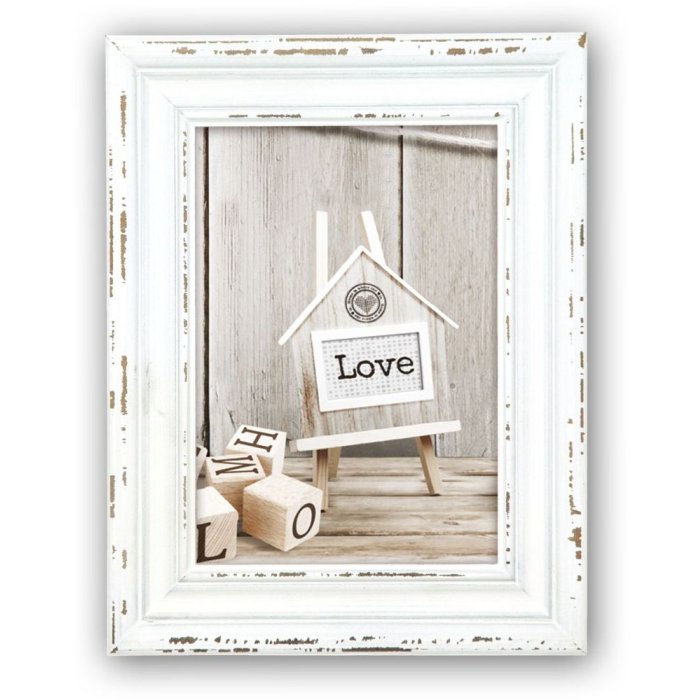 ZEP Marco de madera Rivoli 15x20 cm blanco