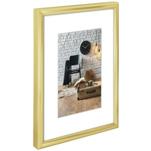Marco de plástico decoración Sevilla, dorado mate, 60 x 80 cm