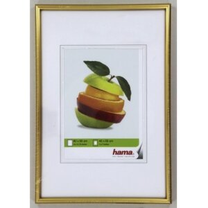 Marco de plástico decoración Sevilla, dorado mate, 60 x 80 cm