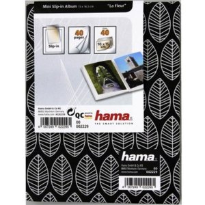 Hama Mini Slip Album La Fleur 40 fotos 10x15 cm negro