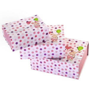 Estuche regalo Little bunny, 3 piezas, rosa
