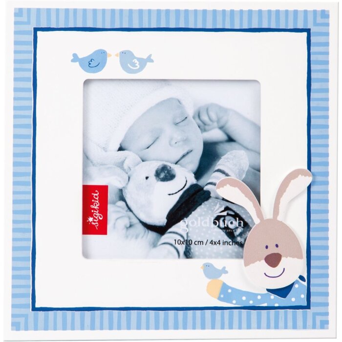 Semmelbunny Marco Retrato Bebé azul para 1 foto 10x10 cm
