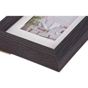 Marco moderno 10x15 cm marrón oscuro