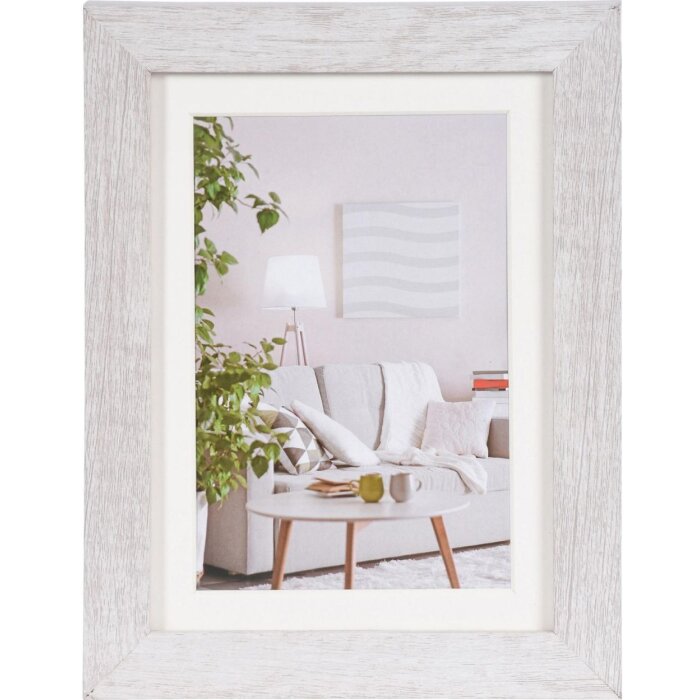 Henzo Marco Moderno 13x18 cm blanco con paspartú 9x13 cm