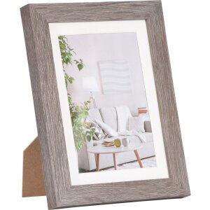 Henzo Marco Moderno 13x18 cm gris oscuro con passepartout 9x13 cm